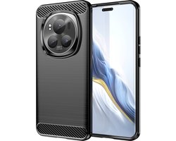 Coverup Hoesje - Geschikt voor Honor Magic6 Pro Hoesje - Coverup Armor Brushed TPU Back Cover - Zwart
