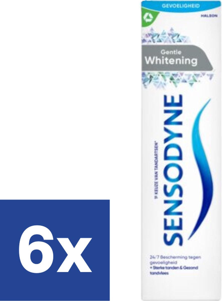 Goedkoopste Sensodyne Tandpasta Gentle Whitening - 6 x 75 ml