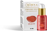 Bol.com MirnaSkincare - Creamy tint voor wangen & lippen- natuurlijk - Peach - Bruinachtig - longlasting aanbieding