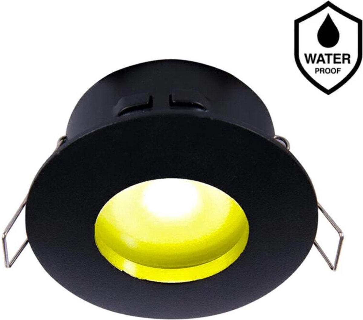 Smart Tuya Inbouwspot Zwart 5W | Waterdicht | 70 mm | 2700-6500K en full-colour