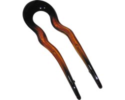 Haarpin bruin - lengte 13 cm / breedte 4 cm