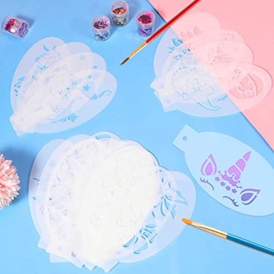 KIDS Herbruikbare Plastic Sjabloon Stencils (14 stuks) // RUIMTE