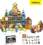 Meedeer 110 Stuks Magnetische Bouwstenen - 4D Magnetisch Spoor Speelgoed voor Kinderen - Montessori Puzzelblokken - Educatief Geschenk Bouwset Voor Jongens en Meisjes 3 Jaar +