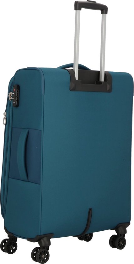 paklite Derby, reiskoffer, 4 wielen, zachte schaal, grote rolkoffer, uitbreidbaar, stijlvolle trolley met expansievouw, TSA-slot, 77 cm, 102-115 liter, grijs (antraciet), 77 cm (Trolley L), DERBY 4w