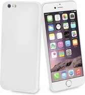 Muvit, Hoesje Geschikt voor Apple iPhone 6 / 6S / 7 / 8 Koorts Ivoor Ultrafijn, Wit