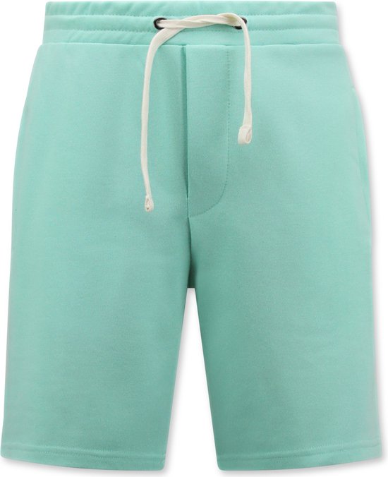 Joggingshort Heren - Korte Broeken Heren Volwassenen - Sweat Short Heren - Korte Joggingbroek Heren - Mint Groen