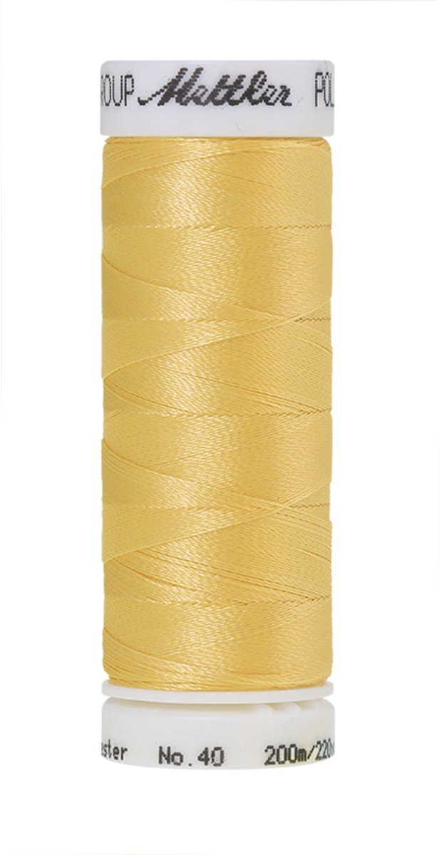 Mettler borduurgaren - Geel - Nr 640 - Polysheen - 200 meter