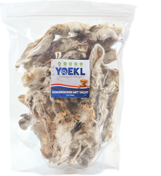 Konijnenoren met vacht (100 gram