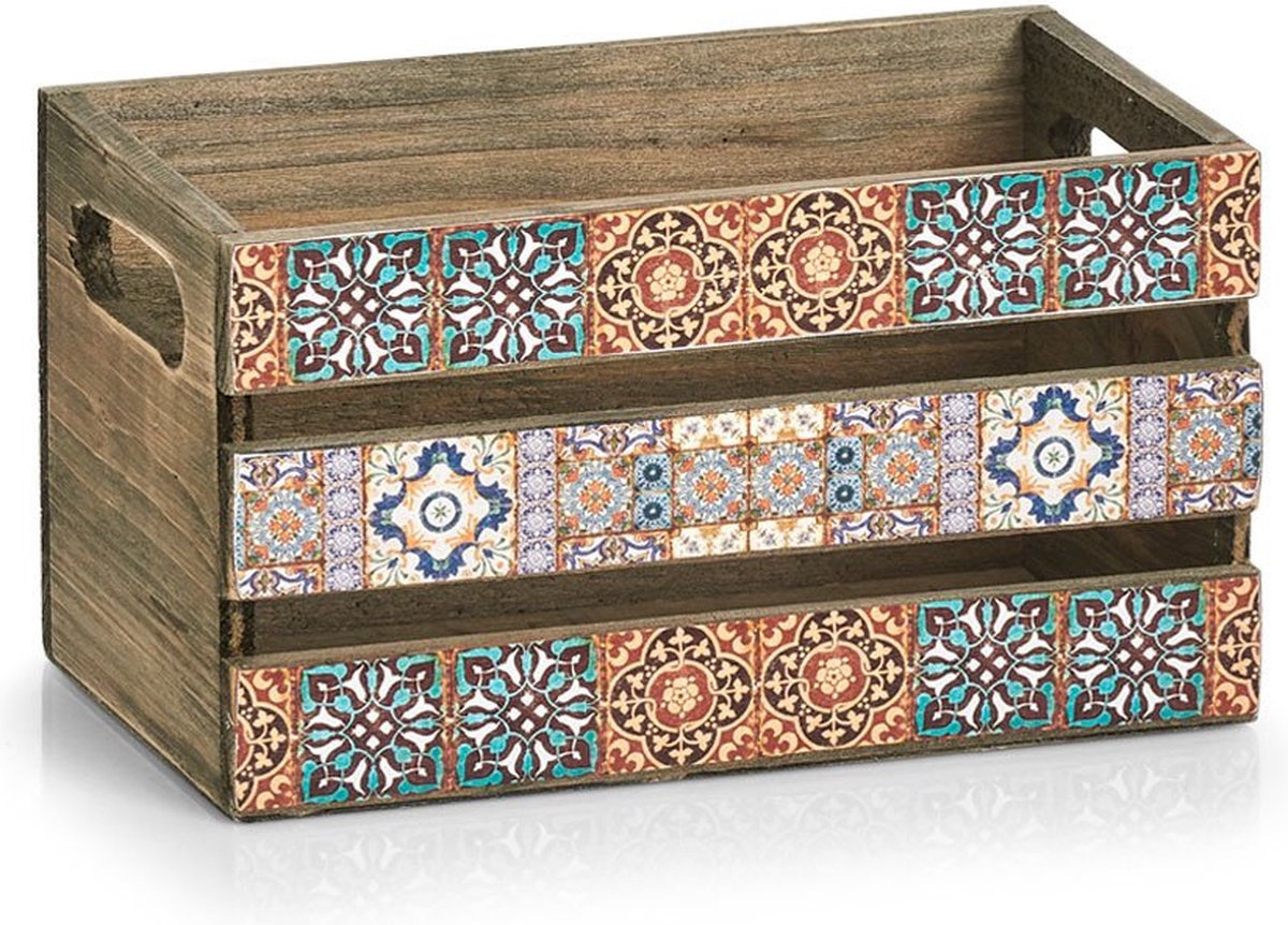 Decoratieve doos voor accessoires, MOSAIC, 24 x 14 x 13,5 cm, ZELLER