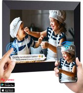 CASIVO Digitale fotolijst met WiFi en Frameo App – Fotokader 10.1 inch – HD IPS Display - Micro SD - Touchscreen - Zwart