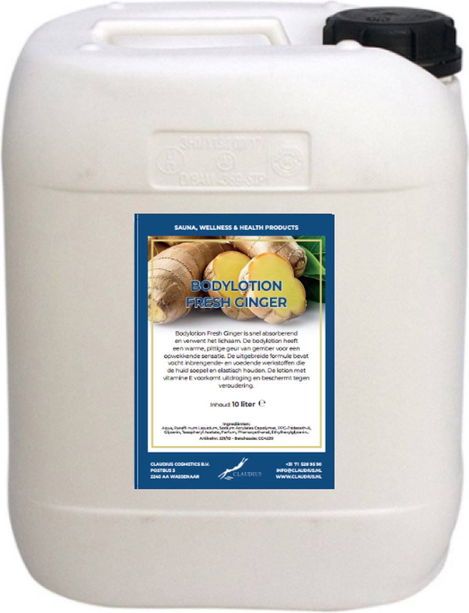Goedkoopste Bodylotion Fresh Ginger 10 Liter - navulling