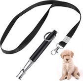 Hondenfluitje Plus Keykord I Ultrasoon Hondenfluit I Honden Training I Trainingsfluitje Hond I Lenyard I Aanpasbare Frequentie I Zwart