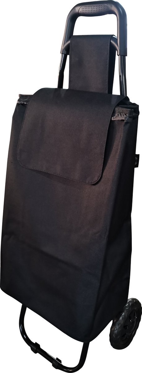 Medmotion® Boodschappentrolley / boodschappenwagen Met Wielen – Max 20kg - Basic Zwart