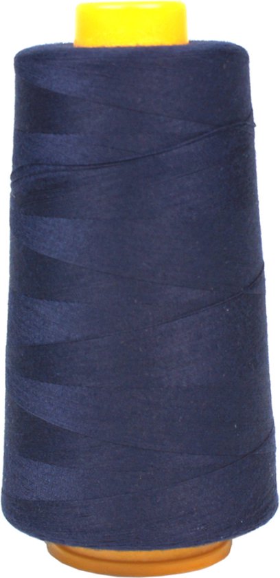 Lockgaren 100 polyester 2740 meter Kleur 210 Donkerblauw