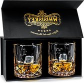 Klassieke Tumbler Glazen - Set van 2 - Waterglazen - Drinkglazen - 300 ml - Voor Whiskey Whisky Cocktails