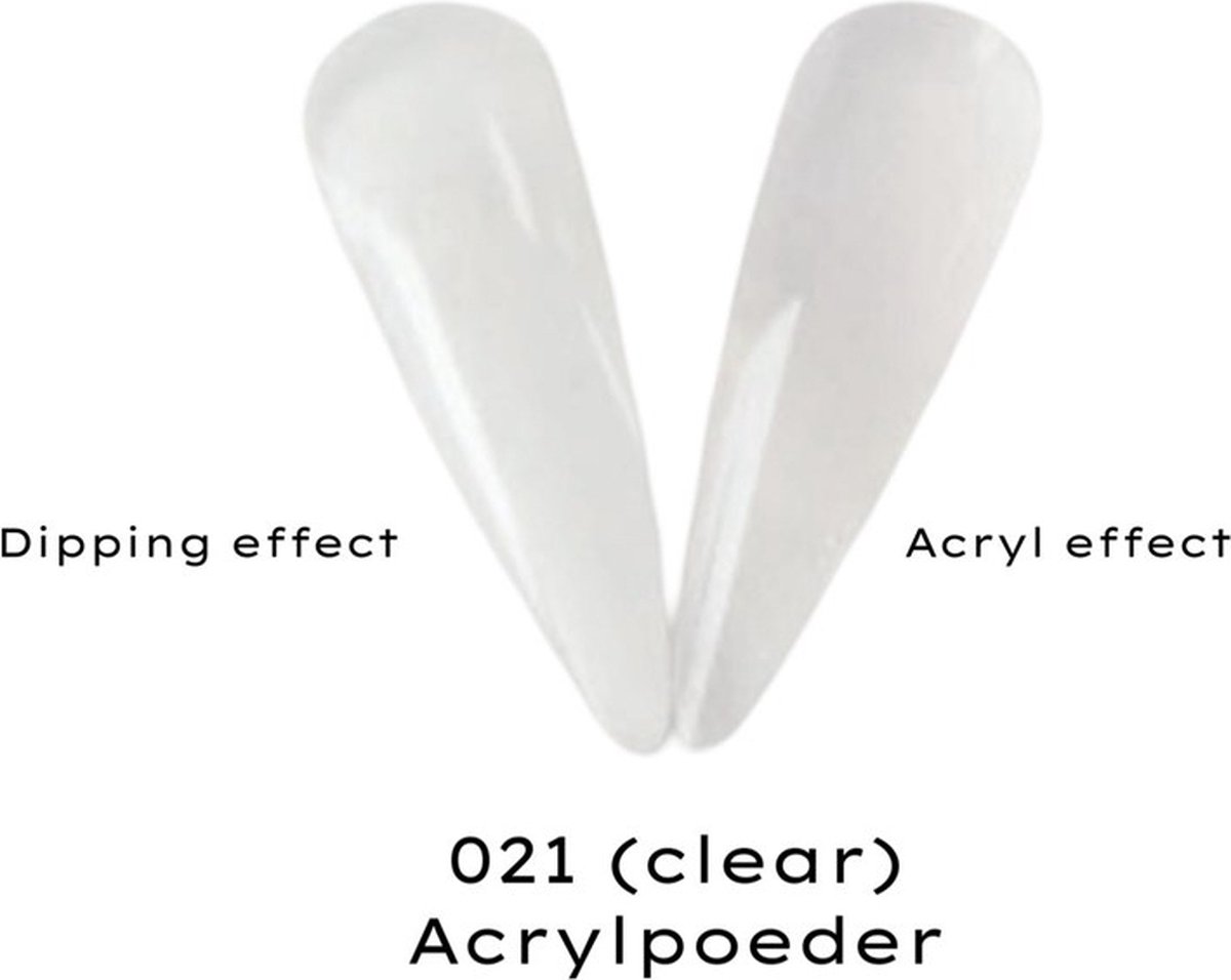 Goedkoopste Acrylpoeder 30 gram 021 CLEAR - Acrylpoeder 2-in-1 (dipping powder) - Acrylnagels - Poeder nagels - Acryl nagels