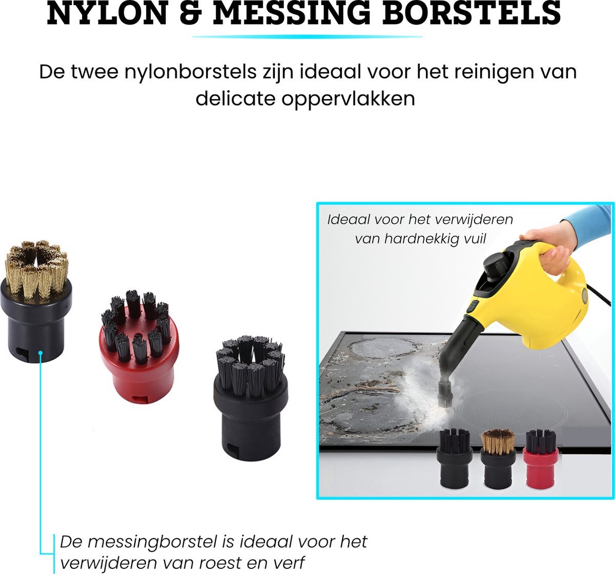 Somstyle Accessoires Set Geschikt Voor Kärcher Easyfix SC2, SC3, SC4 & SC5 - Stoomreinigeraccessoires - Vervangende Microvezeldoekjes - 11-Delig – foto 2