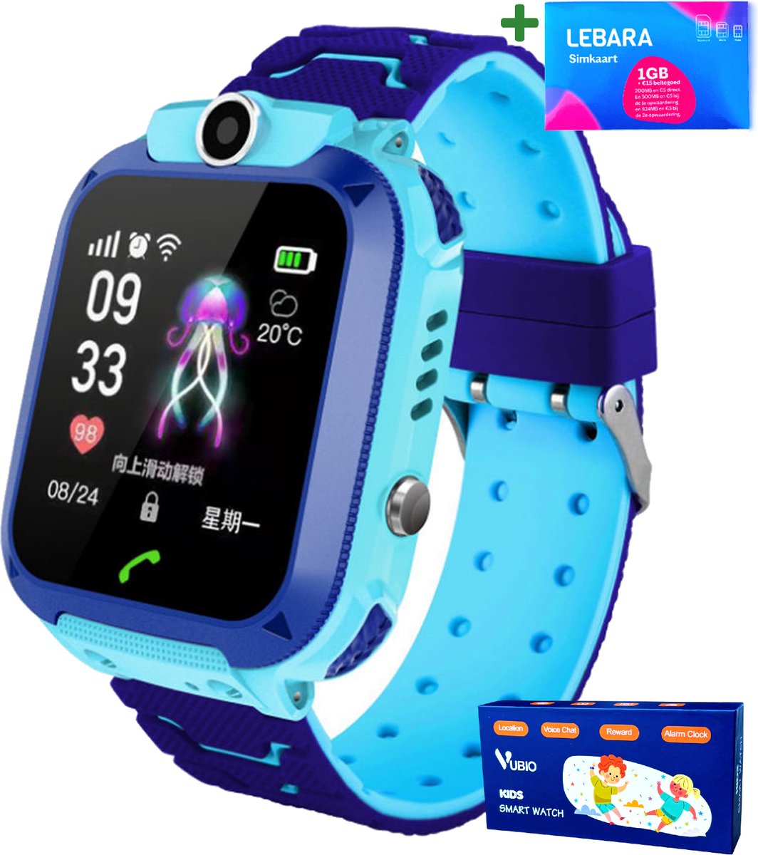 VUBIO Kinder Smartwatch Roze Inclusief Simkaart Bellen Camera bol