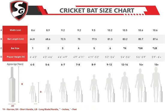 Batte de cricket SG LIAM ARMOR pour hommes et Garçons (couleur : beige