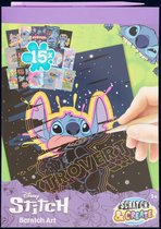 Scratch & Create - Disney Stitch - kraskunst - 15 kraskaarten - met kraspen - Lilo - krasboek