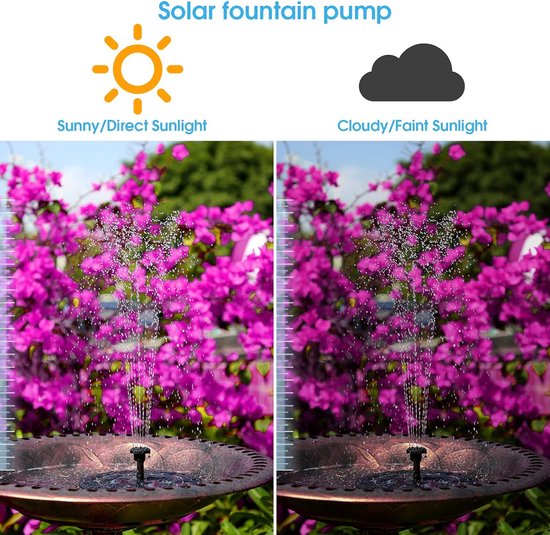 Paaseiland Plantenbak Fontein Op Zonne-Energie Met Led Verlichting H73cm Van Solaray