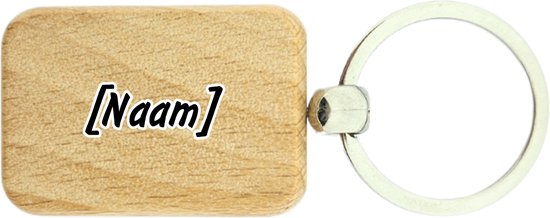 Porte-clés en bois CombiCraft avec naam - par 1 pièce