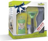 Furminator Verwenpakket - S Size Borstel voor kleine kortharige honden + gratis deOdorizing Waterless Spray + gratis Handdoek