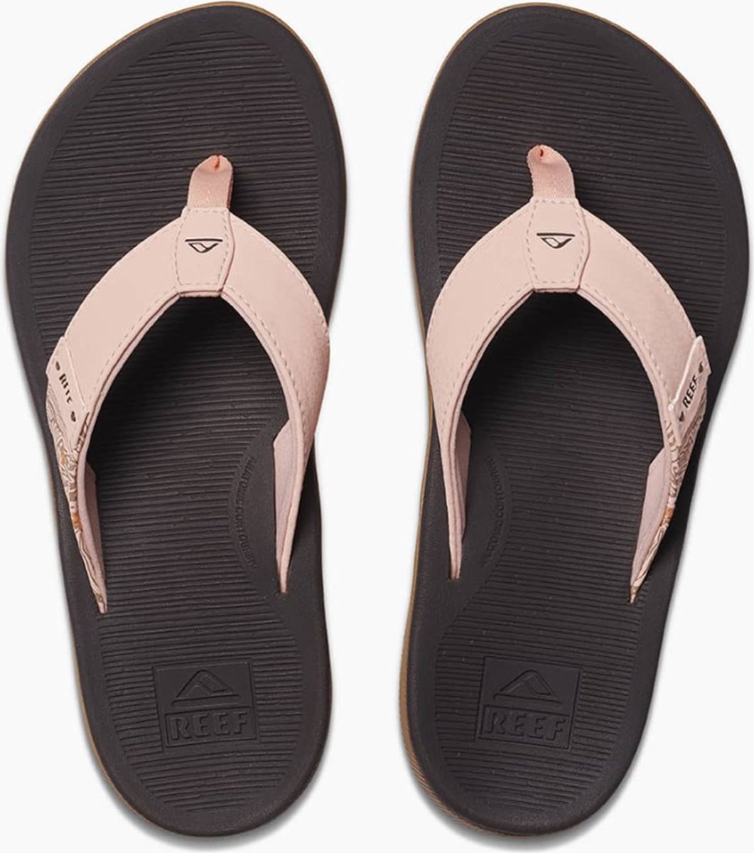 Reef Santa Ana Slippers Dames dessin Zwart