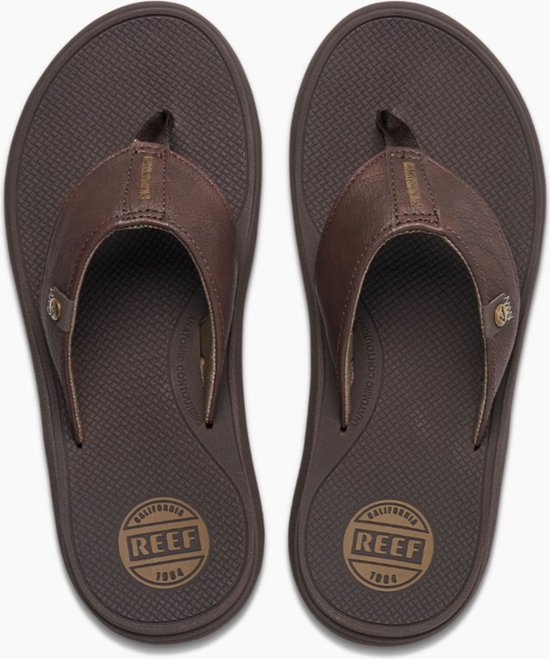 Reef Phantom Nias brown/Fossil Heren Slippers - Donkerbruin - Maat 44