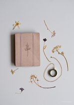 FynBosch Design Bloemenpers Ketting Goud Groot Rond - DIY - Sieraden maken voor volwassenen - Maak je eigen Bloemen Hanger- Sierraden - A6 Pocket Flower Press - Bloemen Drogen - 14K Goldfilled Necklace - Herbarium