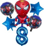 Kinder Feestpakket Superheld - Ballon - Kinderfeest Ballon Pakket - Spiderman Superheld - Spiderman kinderfeestje - Verjaardag Versiering - Superheld Ballon - Verjaardag leeftijd 8 - Kinderfeest Jongen - Spiderman Birthday Decoration