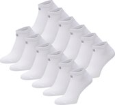 BOXR Underwear - Bamboe Sneaker Sokken - Bamboe Enkelsokken Dames & Heren - Zijdezacht - Thermo Control - Korte Sokken - 12 Paar - 47/49 - Wit