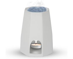 Scentchips® Octo - Waxbrander - Geurbrander - Oliebrander - Wax Melts Brander - Aromabrander - Ook Geschikt Voor Essentiële Oliën - Geurolie - Waxmelts - Mat Wit