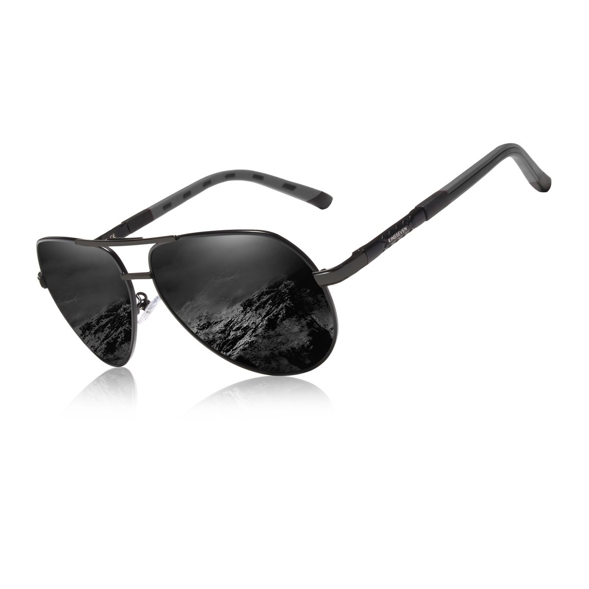 Kingseven Zwart - Gepolariseerd - Zonnebril Heren - Sunglasses - Zomertrend