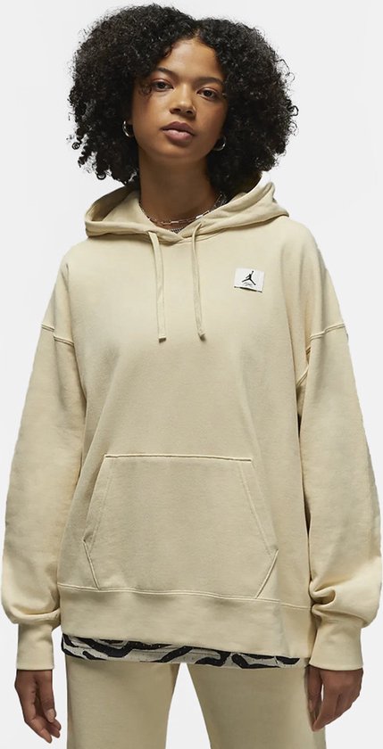 Jordan Flight Fleece dames Hoodie Beige [Maat M]