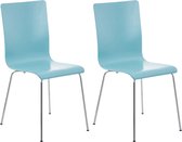 Clp Pepe - Chaise pour salle d'attente - Lot de 2 - bleu clair
