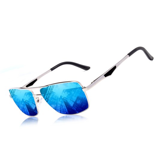 KingSeven Bluestar -Zonnebril Heren - Pilotenbril met UV400 en polarisatie filter - Z198