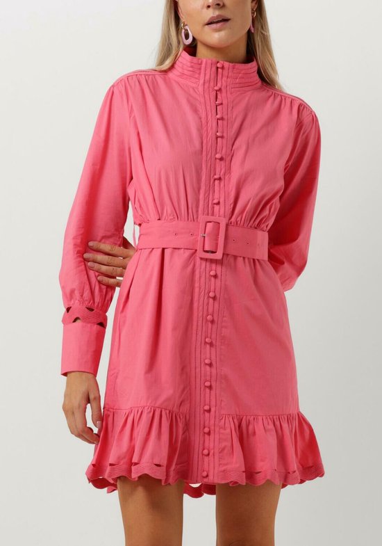 LittleForBig Dames zijdeachtige mouwloze overall Cheer Babygirl Bodycon Mini Jurk Rok, roze, L