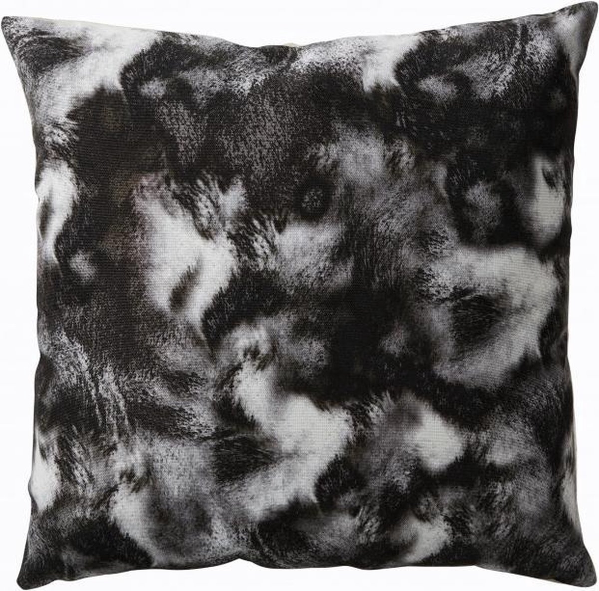Pomax - BOREAL - Sierkussen - zwart / wit - 45x45 cm