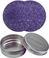 2 Stuks Vivory Natuurlijke Shampoo Bar Violet Haze – Franse Lavendel - Handgemaakt - Geen Sulfaten - Geschikt voor alle Haartypes + Gekleurd haar Gratis opbergblik
