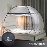 SleepShield - Klamboe Tent - 2 Persoons - Inclusief Opbergtas - 200x180cm - Zwart