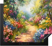 KitchenYeah® Protection plaque induction 60x52 cm - Nature - Paysage - Coloré - Protege plaque de cuisson - Couvre plaque induction - Protecteur d'induction - Cuisine