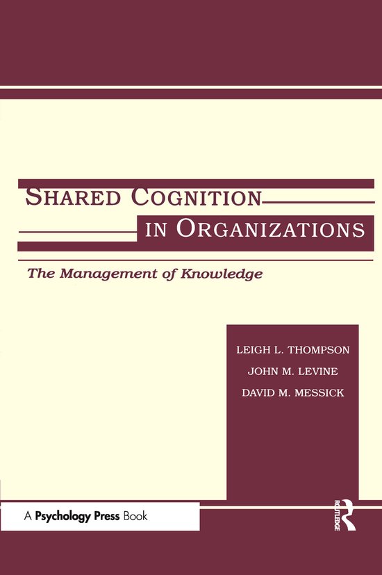 Organization and Management Series- Shared Cognition in Orga ... - cover