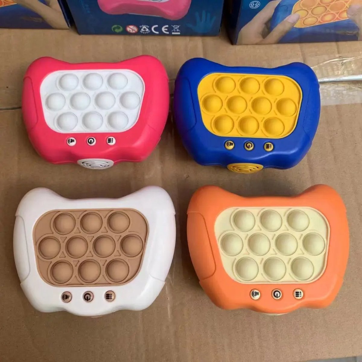 Jeu électronique Quick Push Pop – Mini Console à Bulles Lumineuse, Anti-stress, Avec 3 Modes, Pour Enfants Et Adultes