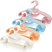 40-stuks Magrimaxio kleerhangers voor kinderen - kleurrijk en antislip - ruimtebesparend - kledingkast - babykleerhangers