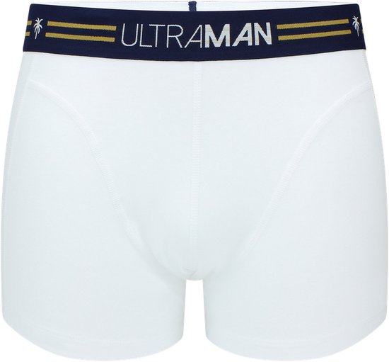 Ultraman & Sapph - Boxershort voor heren - Wit - Katoen - Stretch - L