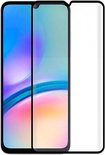 Transparante screenprotector met zwarte randen, voor een smartphone.