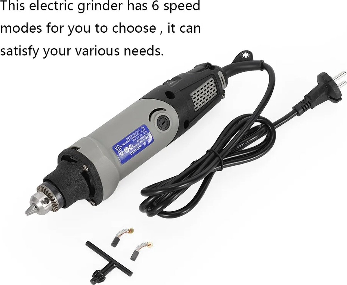 Gran Vida® - Elektrische Grinder Kit - 400W - 6 Snelheden - Voor Snijden en Slijpen - 220V thumbnail 3