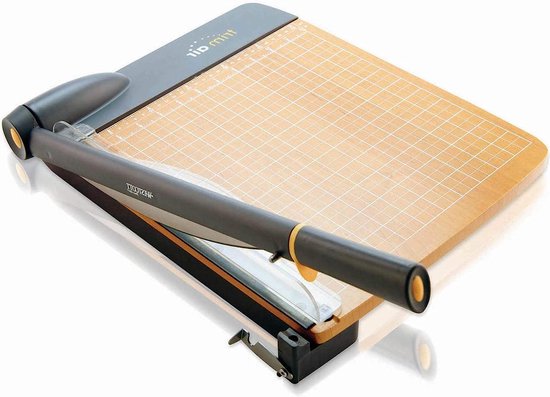 Foto: 12 inch trimair titaniumhouten guillotine papiertrimmer met antimicrobi le bescherming zwart