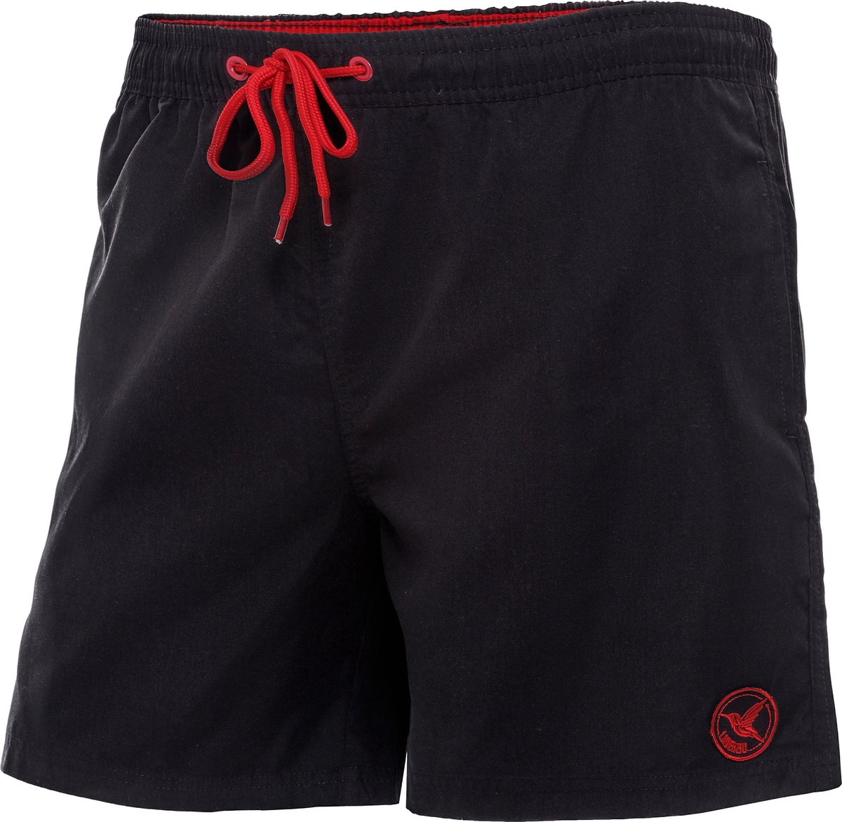 Ladeheid LA-LA40-128-SWS Heren Zwembroek - Zwemshorts - met zijzakken en achterzak - sneldrogend - met binnenslip van mesh - Koordsluiting - Polyester - Zwart - XL